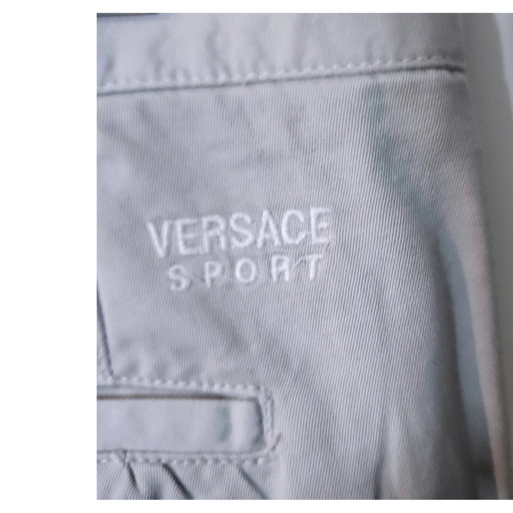 Versace Sport Mens Pants Size 54 IT Grey‎ Chino Trousers Alias SpA Italy Vintage - Picture 4 of 8